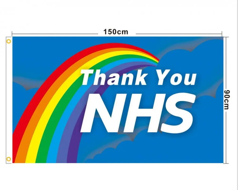 Thank You Rainbow NHS flags