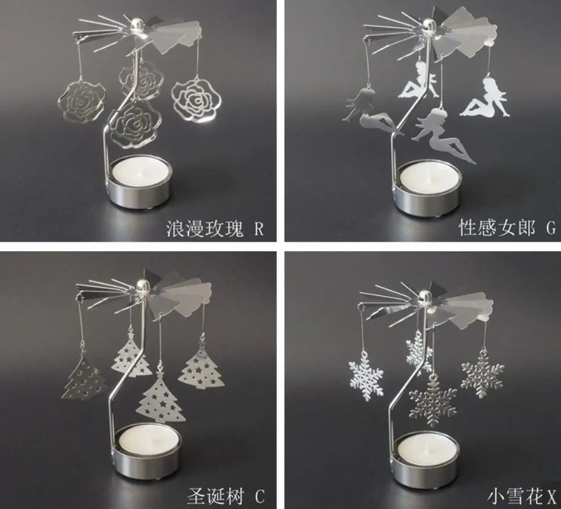 Silver Gold Light Candle Holder