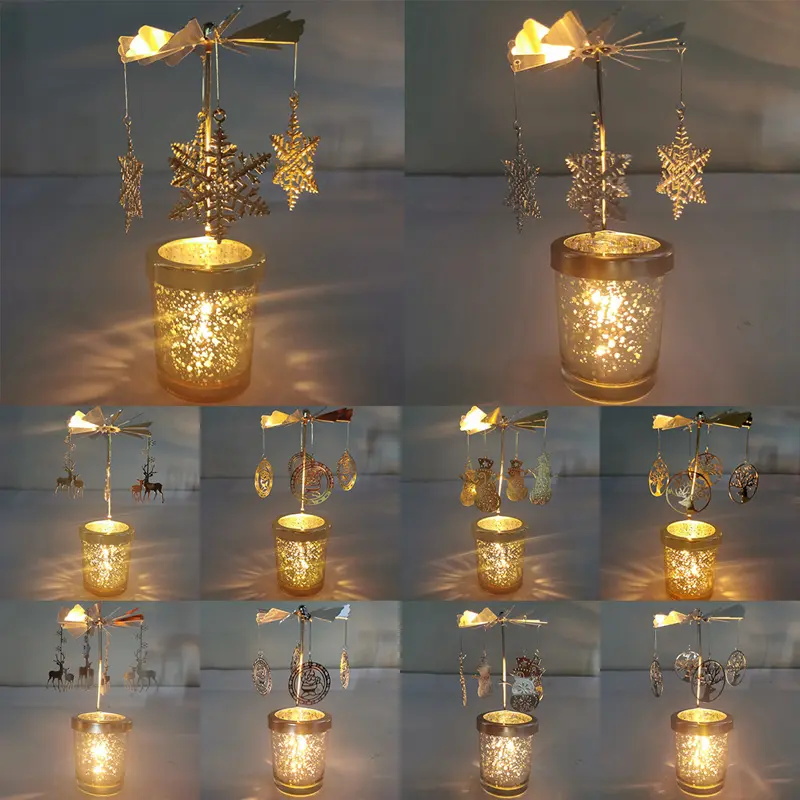 Rotary Spinning Tealight Candle Holder