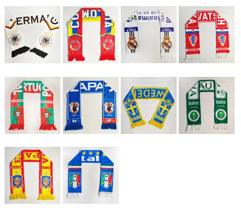 Football Teams Countries fans Scarf
