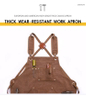Canvas Work Apron with Tool Pockets
