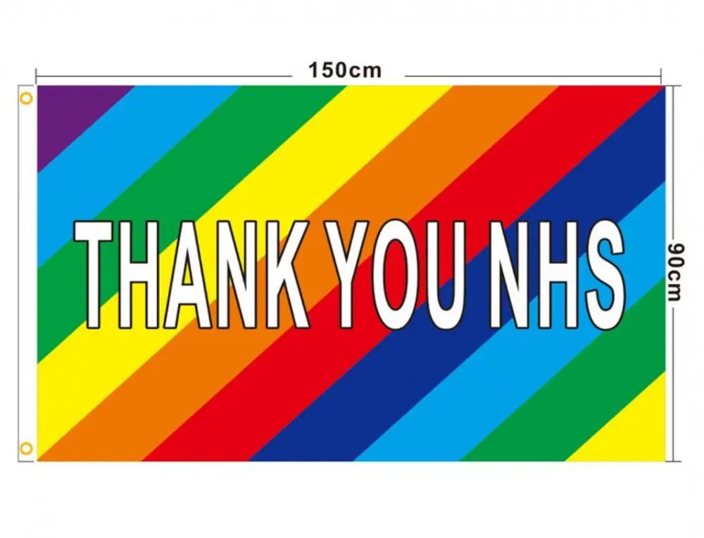 Thank You Rainbow NHS flags