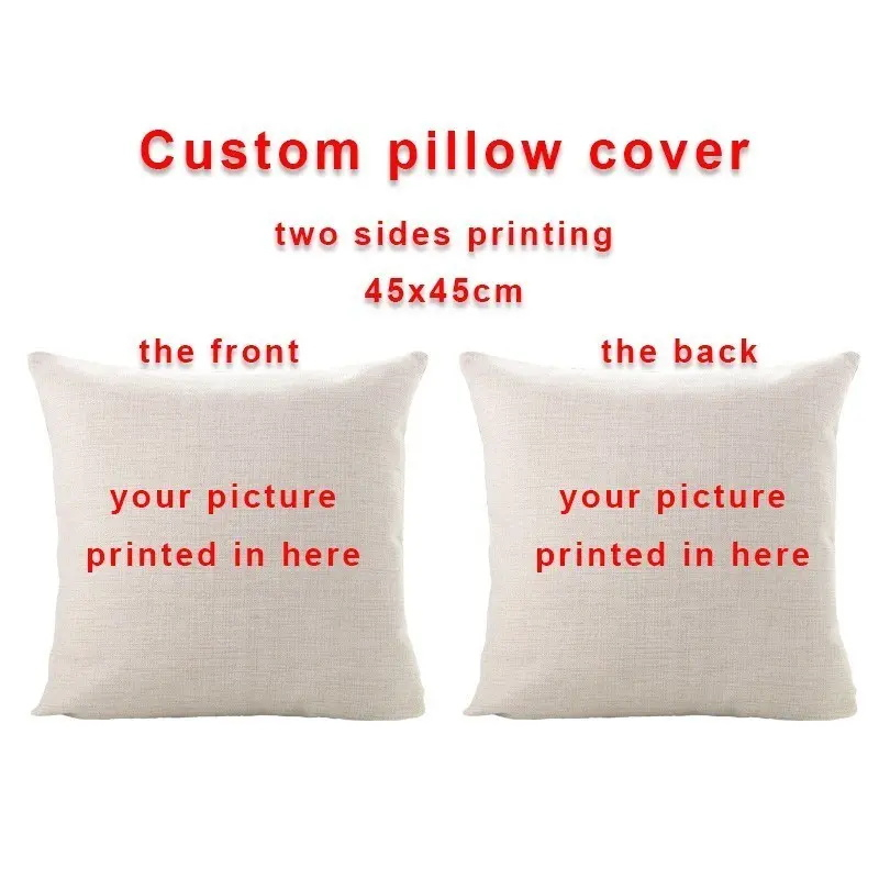 Customized cotton linen Pillow