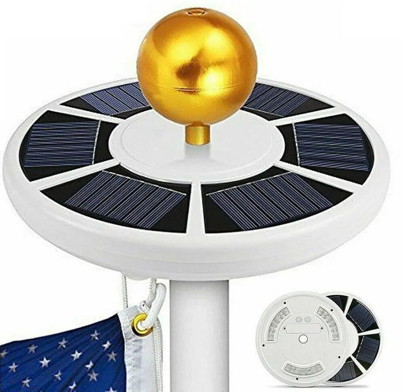 42LED Solar Power Bright Flagpole