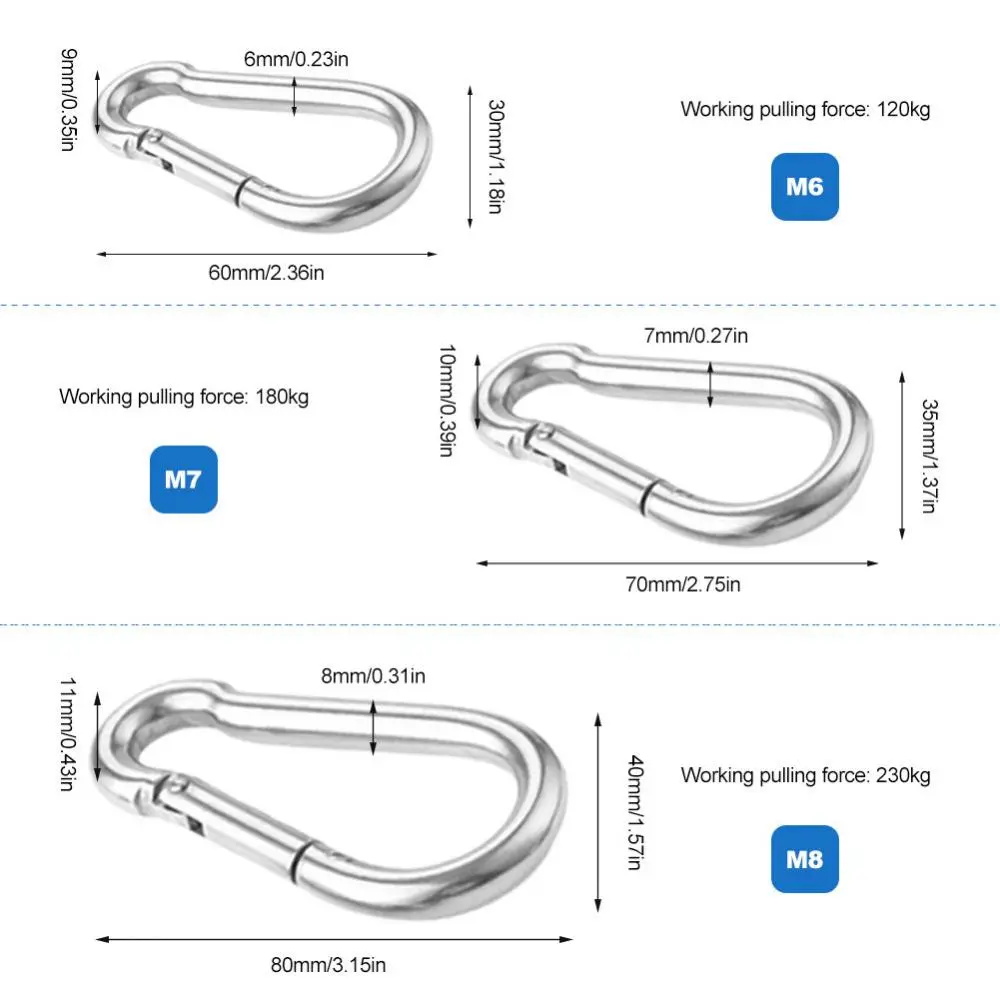 Flag Metal Carabiner hooks