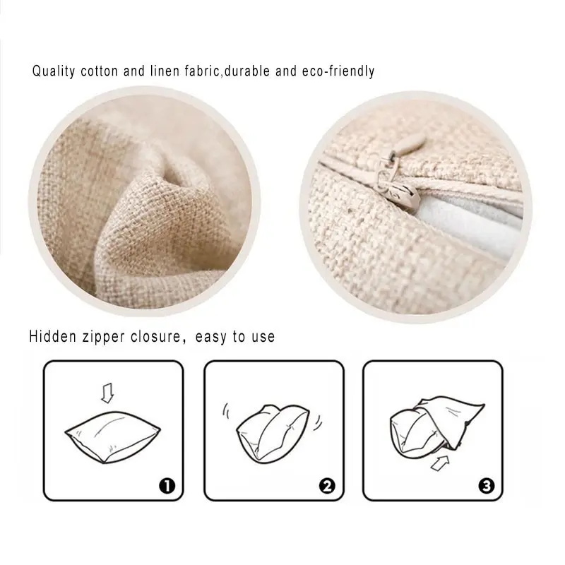 Customized cotton linen Pillow