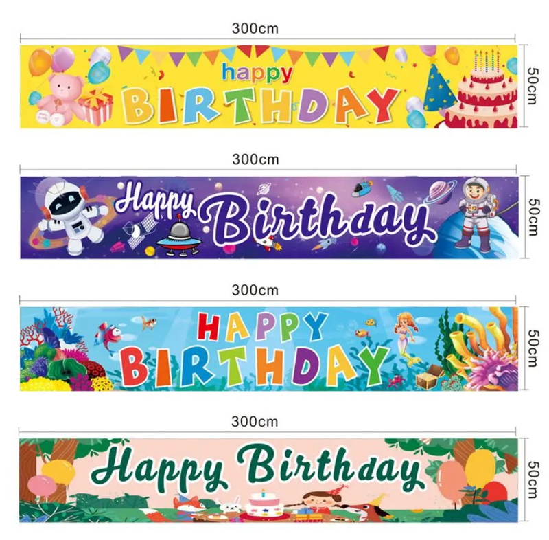Chirld Happy birthday banner