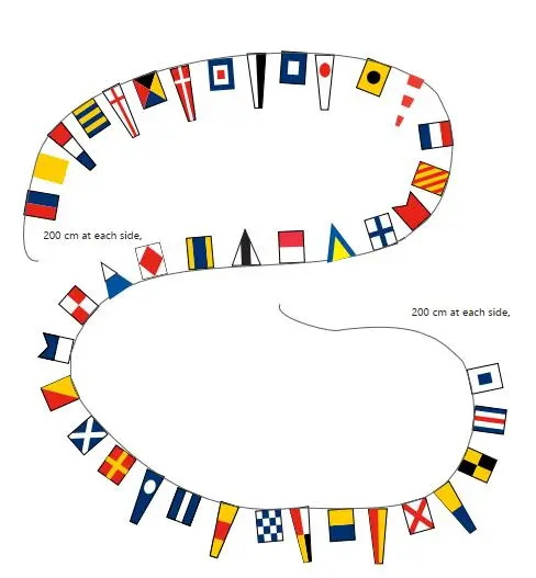 Code flagline 40pcs
