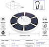 42LED Solar Power Bright Flagpole